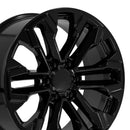 20" Replica CV69 fits Chevrolet Silverado 20 in. x 9 in. Gloss Black