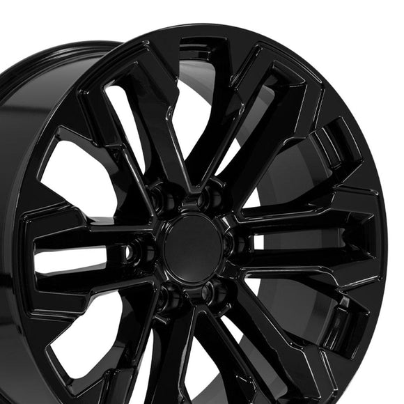 20" Replica CV69 fits Chevrolet Silverado 20 in. x 9 in. Gloss Black