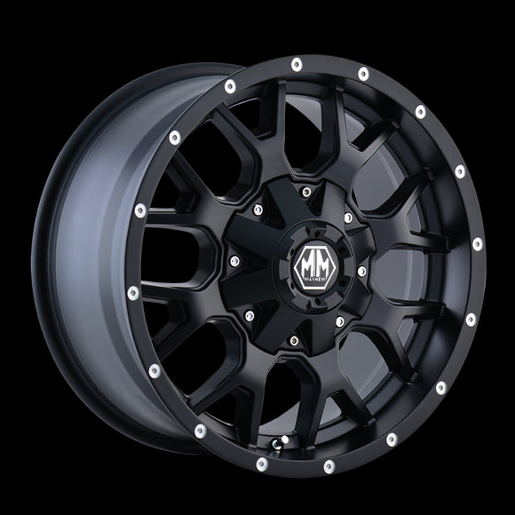 17x9 Mayhem Warrior Black-Matte Wheel/Rim 6x135 8015-7937MB