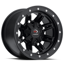 12x8 Vision 550 Five Fifty Matte Black 4x156 ET-10.2 Wheel Rim