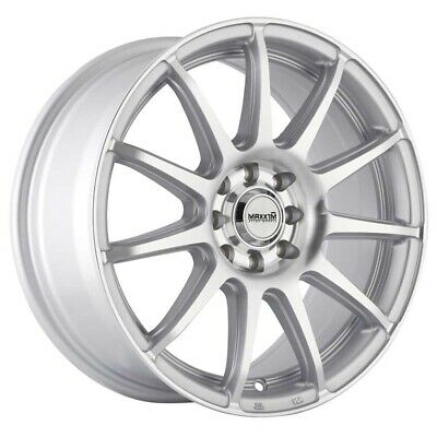 16x7 Maxxim Winner Silver 4x100 4x108 4x4.25 ET40 Wheel Rim