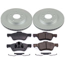 PowerStop Genuine Geomet Coated Rotor and Low-Dust Ceramic Brake Pad Kit