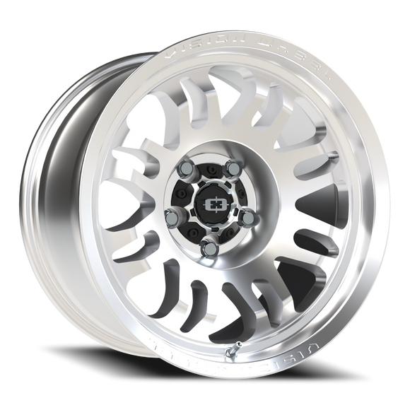 17x9.5 Vision 409 Inferno Milled Machine Face 5x5 (5x127) ET-18 wheel/rim