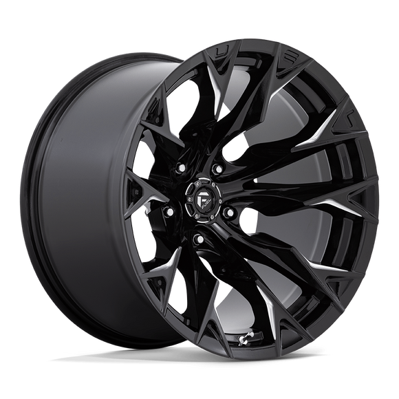 20X12 Fuel D803 FLAME Gloss Black Milled 5X139.7 ET-44 wheel/rim