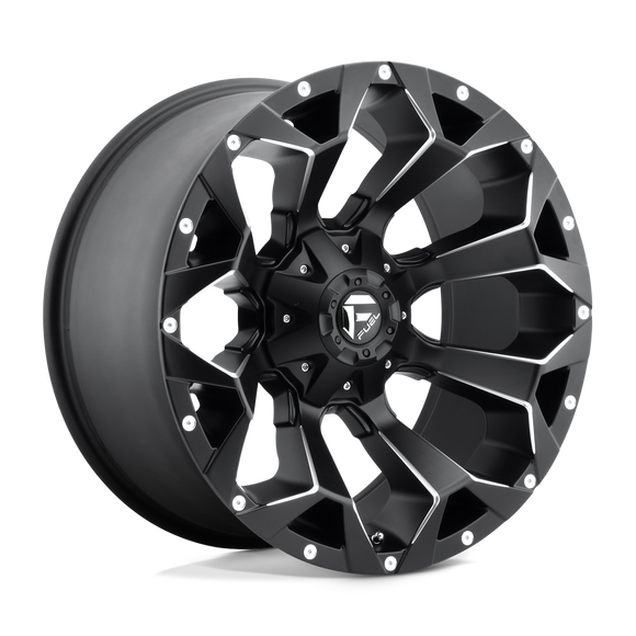 17x9 Fuel Off-Road D546 Assault Matte Black Milled 5x139.7 ET1 CB110.1 Wheel Rim