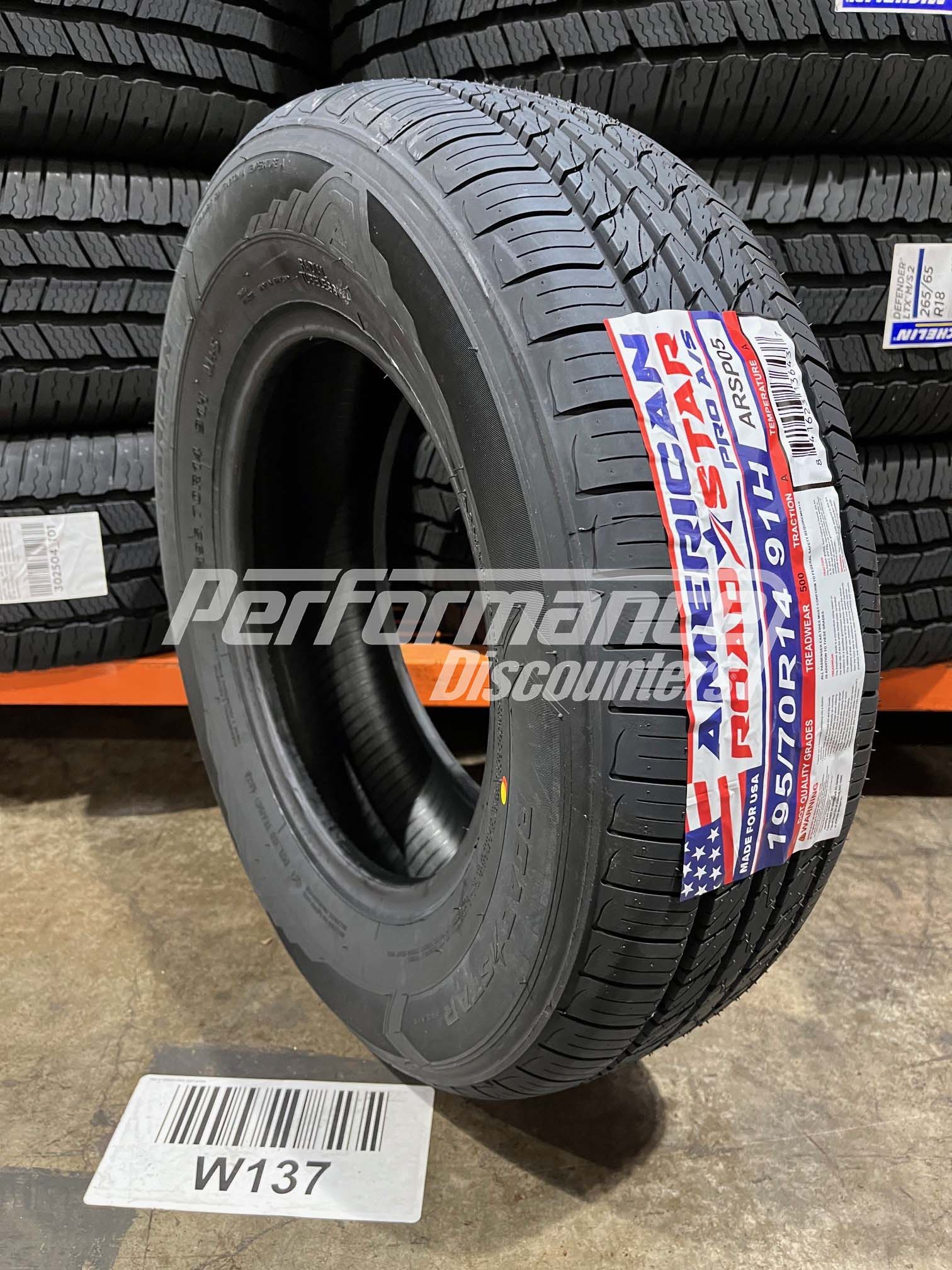 American Roadstar Pro A/S Tire(s) 195/70R14 91H SL BSW 195 70 14 1957014