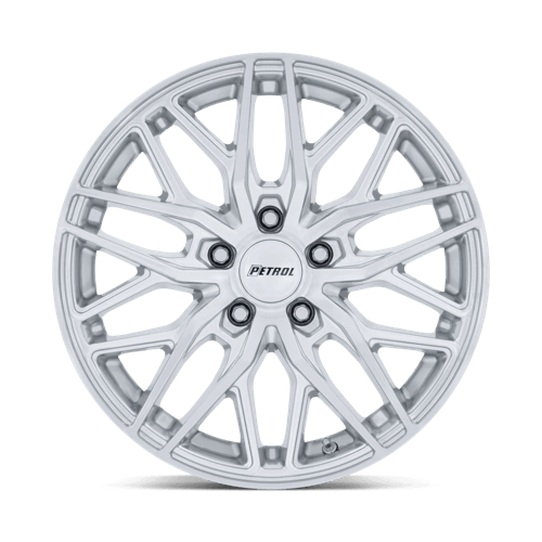 17x8 Petrol PE004 P3E Machined Brushed Gloss Silver 5x112 ET40 CB66.56 Wheel Rim