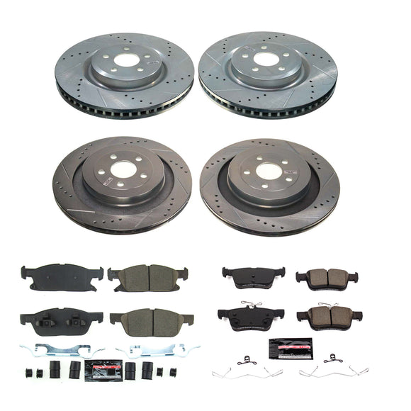 PowerStop Z23 Daily Driver Carbon-Fiber Ceramic Brake Pad and Drilled & Slotted