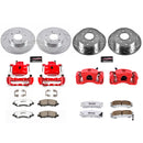 PowerStop Z26 Street Performance Ceramic Brake Pad, Drilled Slotted Rotor, and C