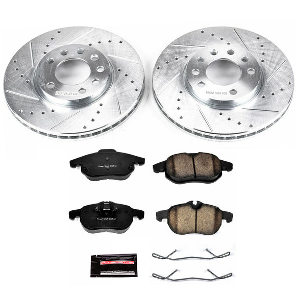 PowerStop Z23 Daily Driver Carbon-Fiber Ceramic Brake Pad and Drilled & Slotted