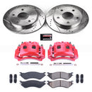 PowerStop Z23 Daily Driver Carbon-Fiber Ceramic Pads Drilled & Slotted Rotor & C