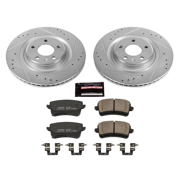 PowerStop Z23 Daily Driver Carbon-Fiber Ceramic Brake Pad and Drilled & Slotted