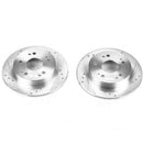 PowerStop Evolution Drilled Slotted Rotors Pair Rear For Honda Prelude