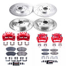 PowerStop Z23 Daily Driver Carbon-Fiber Ceramic Pads Drilled & Slotted Rotor & C