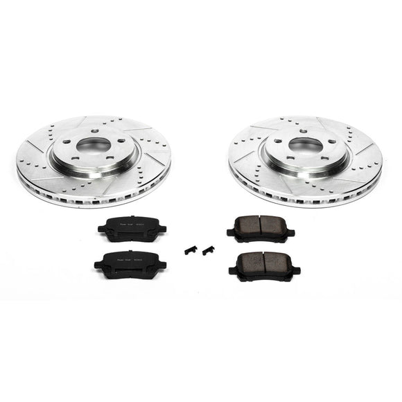PowerStop Z23 Daily Driver Carbon-Fiber Ceramic Brake Pad and Drilled & Slotted