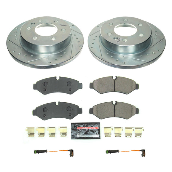PowerStop Z23 Daily Driver Carbon-Fiber Ceramic Brake Pad and Drilled & Slotted