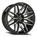 22X10 Vision 305 Rekluse Gloss Black Machined Face 6x139.7 6x5.5 ET-19 CB106.2