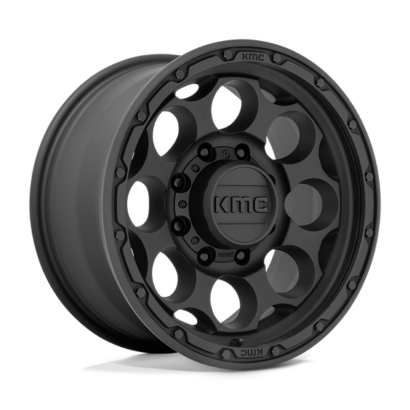 17X8.5 KMC KM541 DIRTY HARRY Textured Black 8X170 ET0 wheel/rim