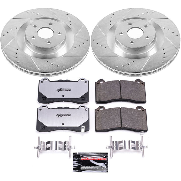 PowerStop Z26 Street Performance Ceramic Brake Pad and Drilled & Slotted Rotor K