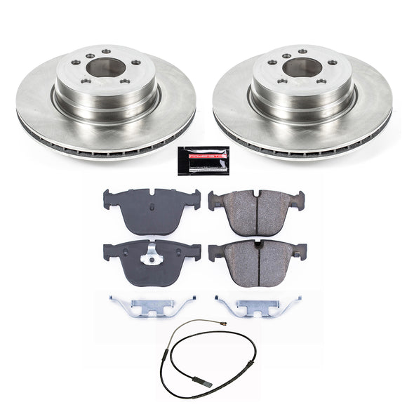 PowerStop OE Stock Replacement Low-Dust Ceramic Brake Pad and Rotor Kit