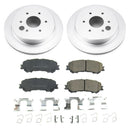 PowerStop Genuine Geomet Coated Rotor and Low-Dust Ceramic Brake Pad Kit