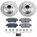 PowerStop Genuine Geomet Coated Rotor and Low-Dust Ceramic Brake Pad Kit