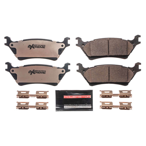 PowerStop Z36 Truck And Tow Carbon-Fiber Ceramic Brake Pads With Hardware