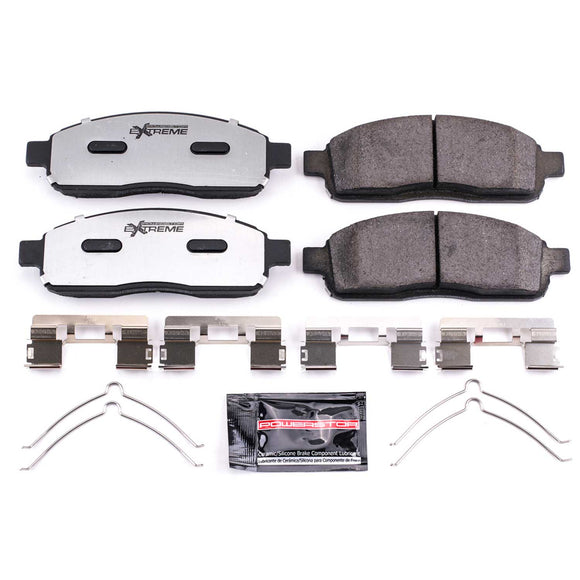 PowerStop Z36 Truck And Tow Carbon-Fiber Ceramic Brake Pads With Hardware