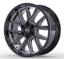 20x10 Mudder Trucker MT704 Asphalt Black Milled 6x139.7 6x5.5 ET-24 Wheel