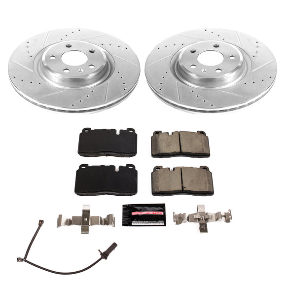 PowerStop Z23 Daily Driver Carbon-Fiber Ceramic Brake Pad and Drilled & Slotted