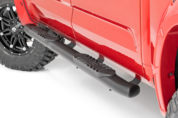 Oval Nerf Steps - Crew Cab - Black - Toyota Tundra 2WD/4WD (22-23)