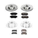 PowerStop Z23 Daily Driver Carbon-Fiber Ceramic Brake Pad and Drilled & Slotted