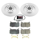 PowerStop Genuine Geomet Coated Rotor and Low-Dust Ceramic Brake Pad Kit