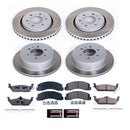 PowerStop Semi-Coated Rotor and Low-Dust Ceramic Brake Pad Kit