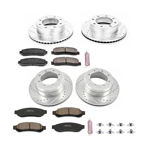PowerStop Z23 Daily Driver Carbon-Fiber Ceramic Brake Pad and Drilled & Slotted