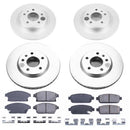 PowerStop Genuine Geomet Coated Rotor and Low-Dust Ceramic Brake Pad Kit