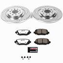 PowerStop Z36 Carbon-Fiber Ceramic Brake Pad with Drilled and Slotted Rotor Kit