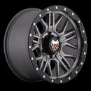 17x9 Mamba M25 Matte Grey/Black Lip Edge 6x139.7 6x5.5 ET-12 Wheel Rim