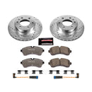 PowerStop Z36 Carbon-Fiber Ceramic Brake Pad with Drilled and Slotted Rotor Kit