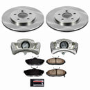PowerStop OE Stock Replacement Low-Dust Ceramic Brake Pad, Rotor and Caliper Kit