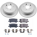 PowerStop Genuine Geomet Coated Rotor and Low-Dust Ceramic Brake Pad Kit