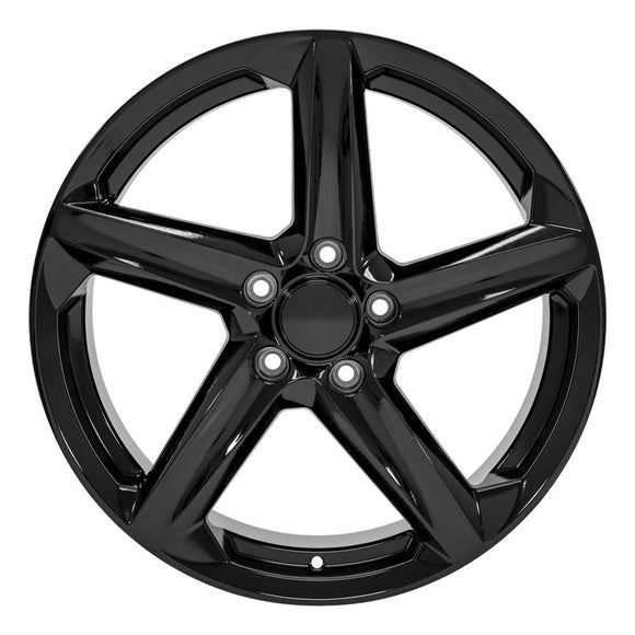 19" Replica CV02D fits Chevrolet C8 Corvette 19x8.5 Gloss Black