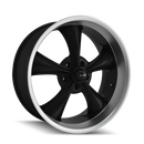 18x8 Ridler Style 695 Black Wheel/Rim 5x120.7 5-120.7 5x4.75 18-8 ET0