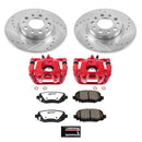 PowerStop Z36 Truck and SUV Ceramic Brake Pad, Drilled & Slotted Rotor, and Cali