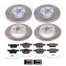 PowerStop Semi-Coated Rotor and Low-Dust Ceramic Brake Pad Kit