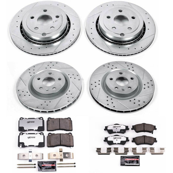 PowerStop Z26 Street Performance Ceramic Brake Pad and Drilled & Slotted Rotor K