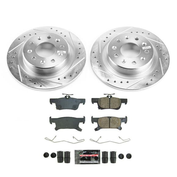 PowerStop Z23 Daily Driver Carbon-Fiber Ceramic Brake Pad and Drilled & Slotted