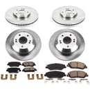 PowerStop OE Stock Replacement Low-Dust Ceramic Brake Pad and Rotor Kit