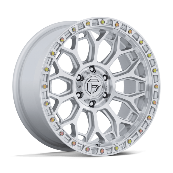 17x9 Fuel Off-Road FC901 Talon Gloss Silver With Machined Face 6x139.7 ET1 Wheel
