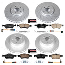 PowerStop Genuine Geomet Coated Rotor and Carbon-Fiber Ceramic Brake Pad Kit